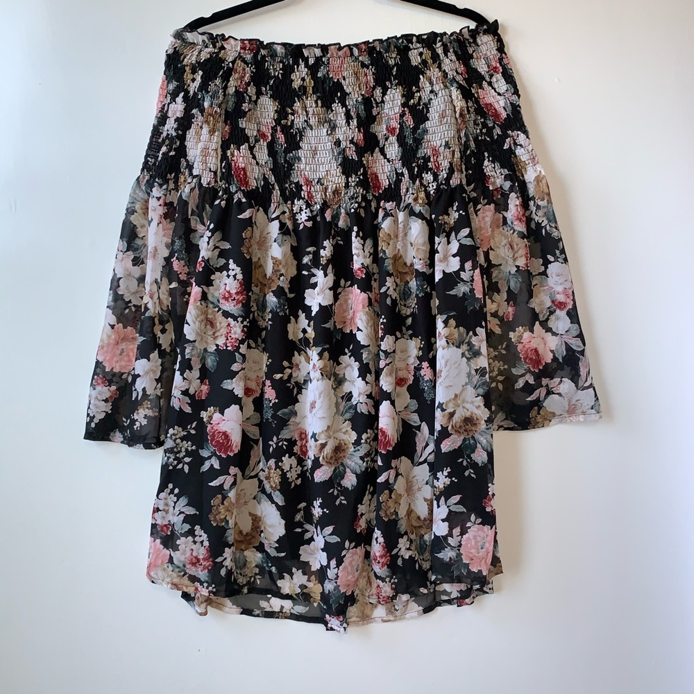 Womens Off the Shoulder Boho Dress Size XS